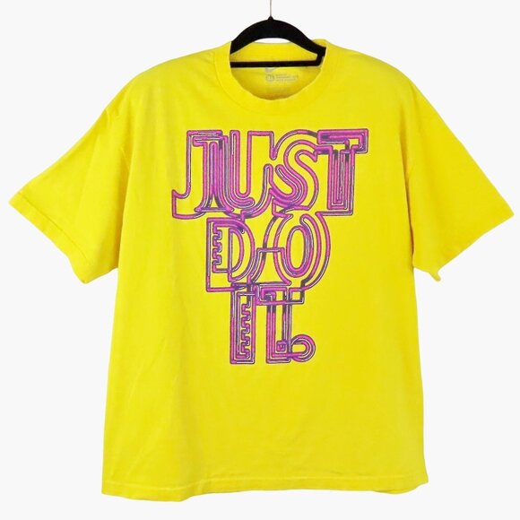 Nike Other - Vintage Nike "Just Do It" Yellow T-Shirt Size XL VGUC